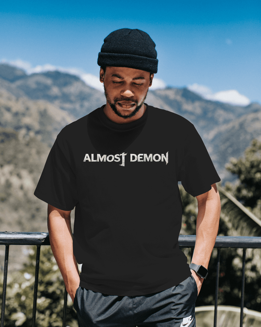 Almost Demon -  Stylish Black Tshirt